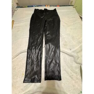 BBJ Los Angeles Faux Leather Pants Pull On High Rise Skinny Leg Womens Size M